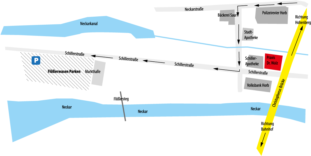 Karte Parken Flösserwasen